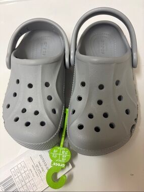 CROCS Kids Classic- Gray baya clog size 10
